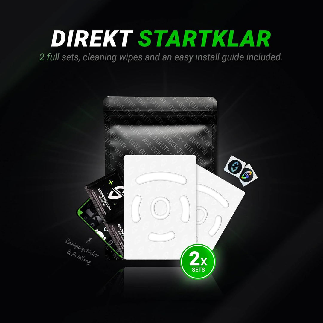 SensoryBoost DPS Glides (2er Set) kompatibel mit Logitech G PRO Wireless, G PRO 2 Lightspeed - Ultra