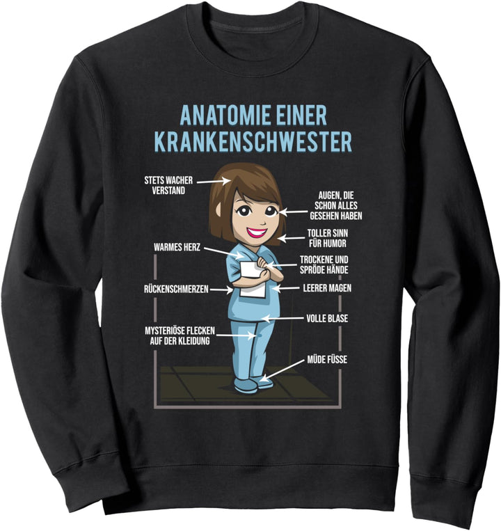 Anatomie einer Krankenschwester - Krankenpflegerin Sweatshirt
