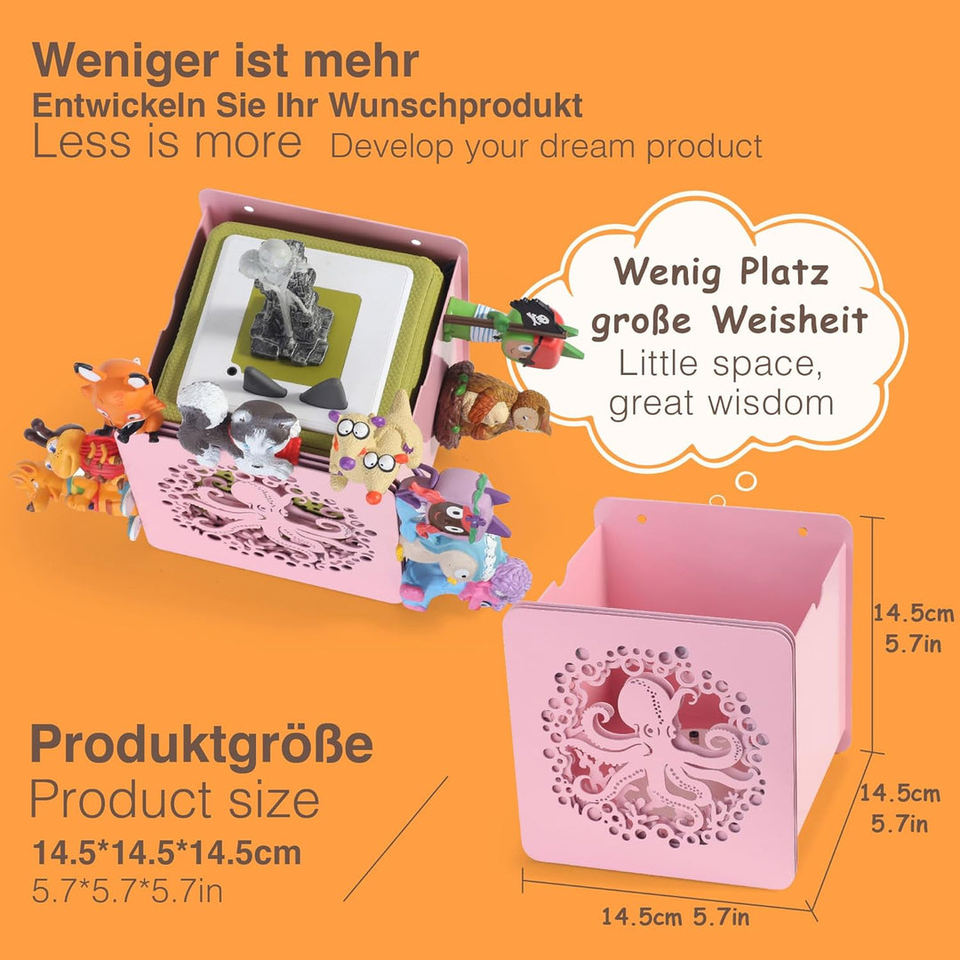 Tonie Regal vollständig magnetisches Toniebox Regal Tonie aufbewahrung für bis zu 25-40 Figuren + Bo