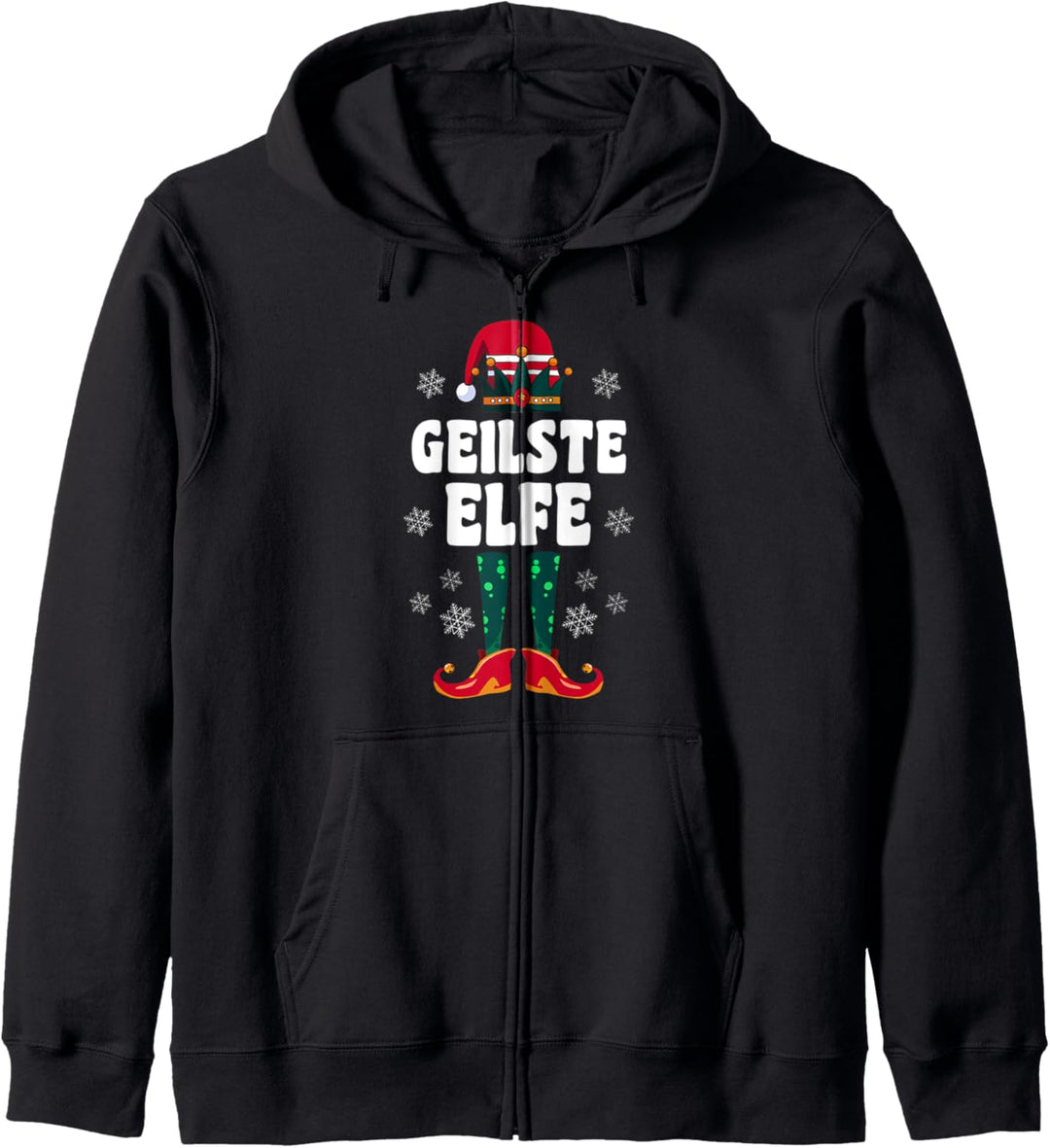 Geilste Elfe Familien Weihnachts Outfit Weihnachtself Kapuzenjacke