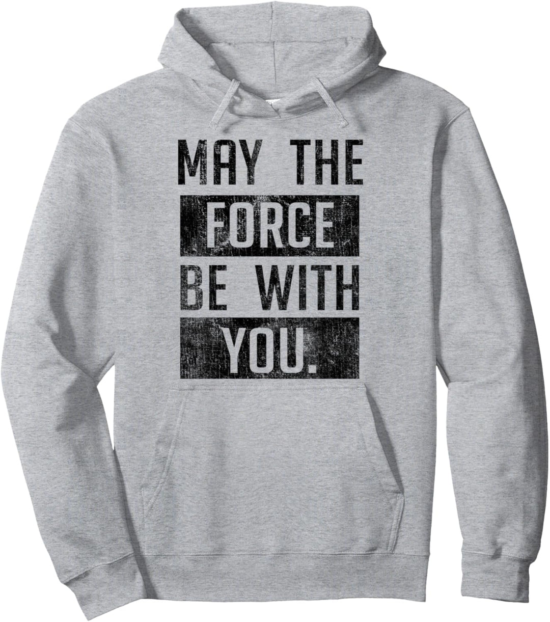 Star Wars May The Force Be With You Stacked Text Pullover Hoodie