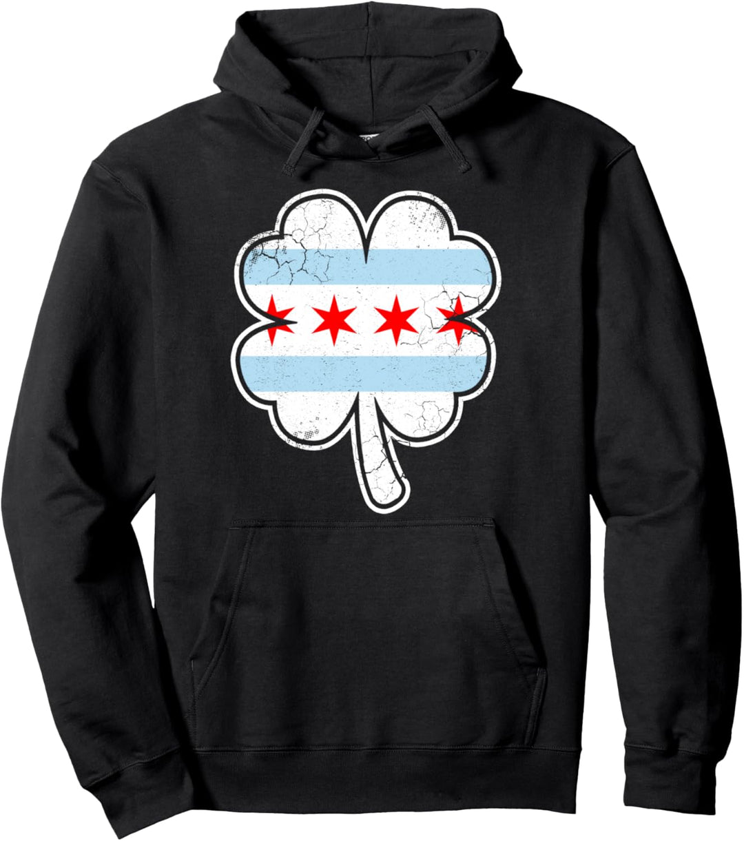 Irisch Chicago Glücksklee Chi Town St. Patrick's Day Pullover Hoodie