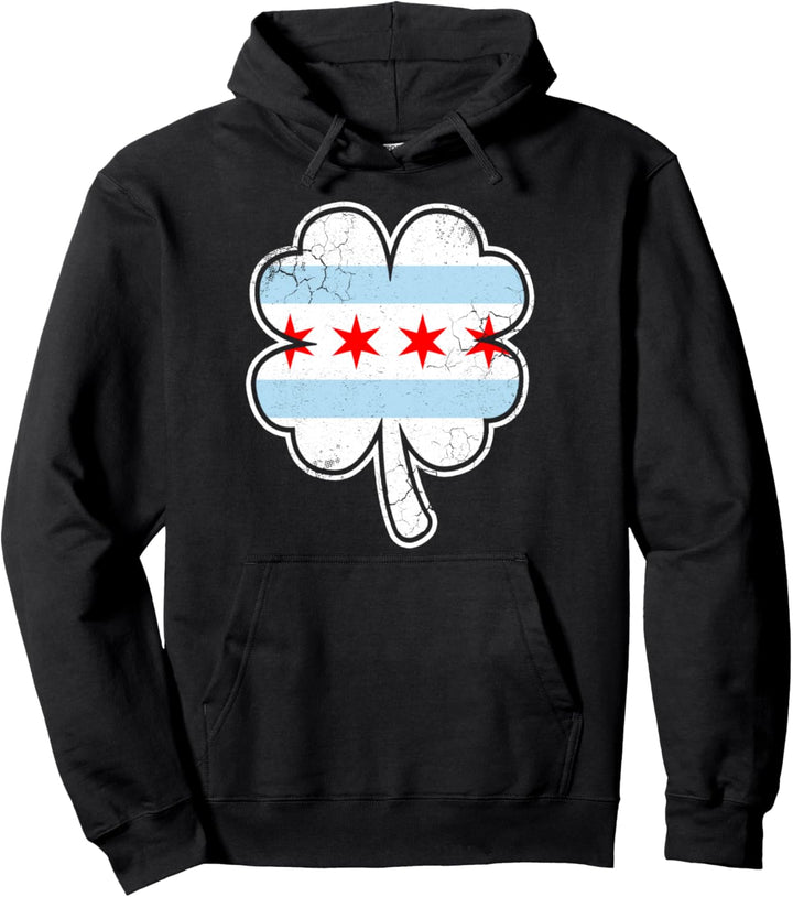 Irisch Chicago Glücksklee Chi Town St. Patrick's Day Pullover Hoodie