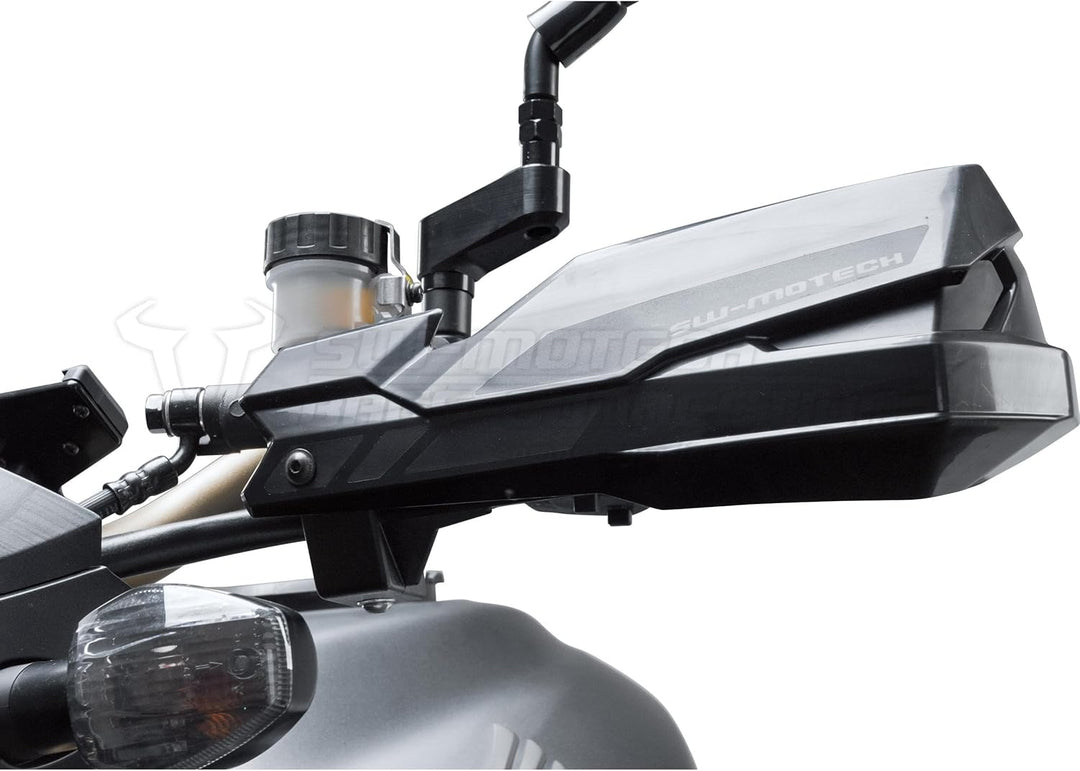 SW-Motech KOBRA Handprotektoren-Kit - Schwarz. Für 22 mm Lenker. 1-Punkt Befestigung.