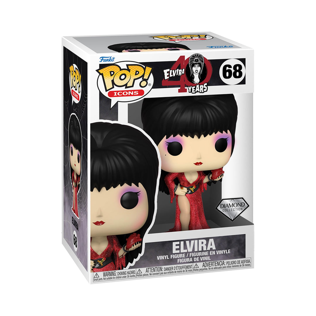 Funko Pop! Icons: Elvira Mistress of The Dark 40th - Elvira Mistress of The Dark - Vinyl-Sammelfigur
