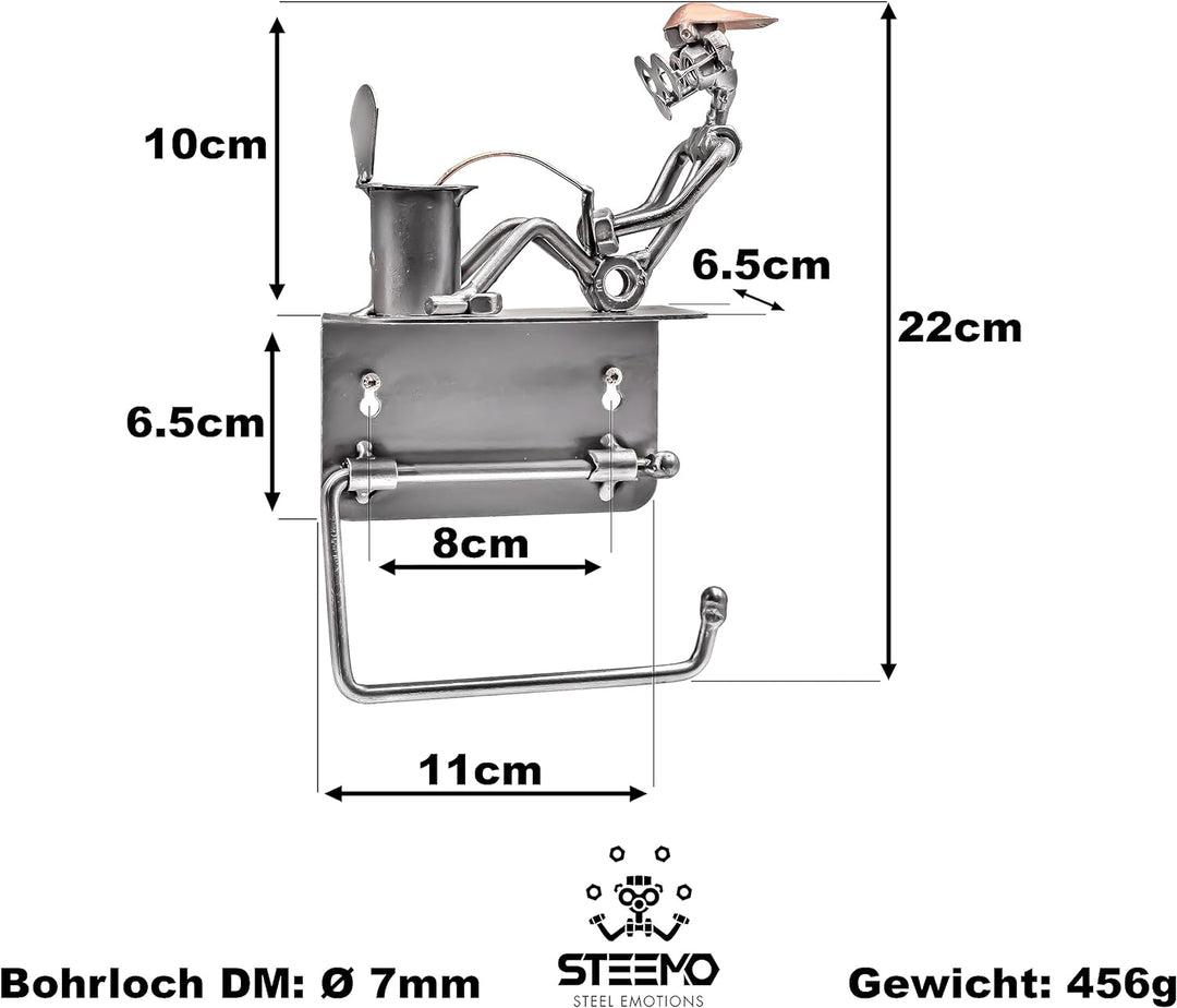 Toilettenpapierhalter Schraubenmännchen