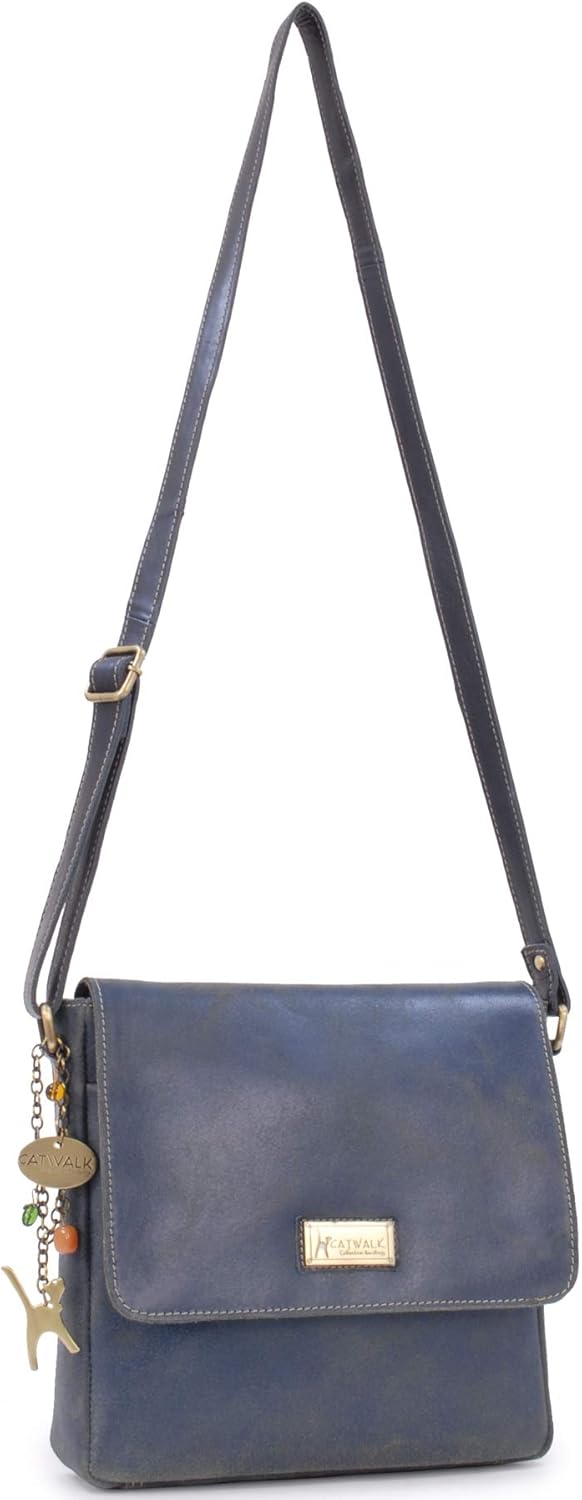 Catwalk Collection Handbags - Vintage Grobem Leder - CATWALK COLLECTION - Mittlere Grösse - Umhänget