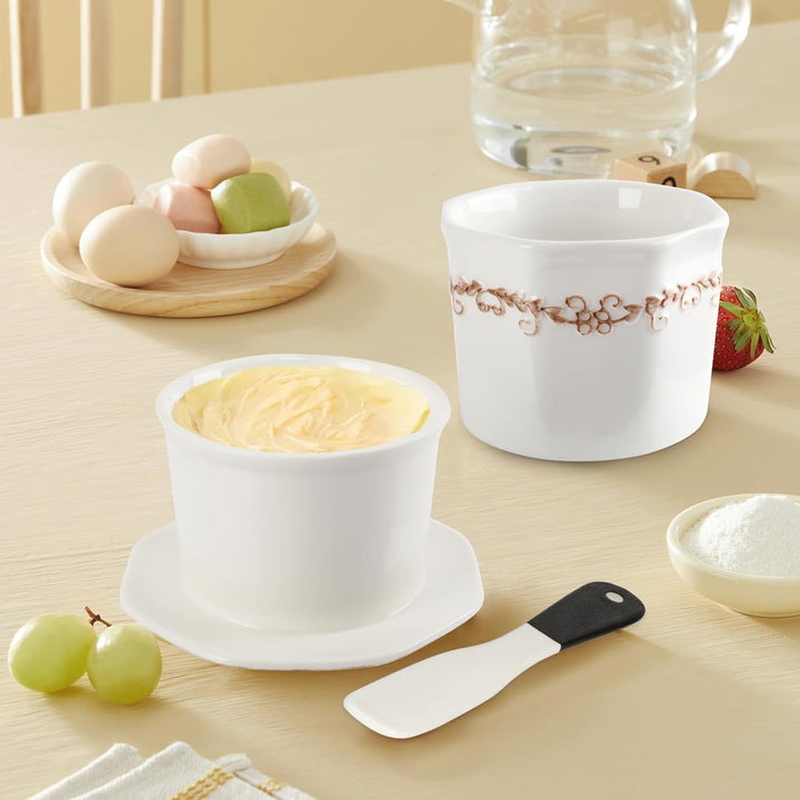 Butterdose Französisch, 280g Französische Butterdose Wassergekühlt mit Wasserkühlung, Französische B