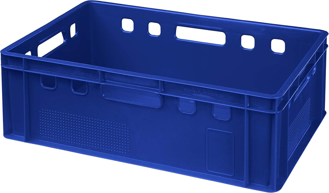 Logiplast 5 Stück E2 Kisten 60x40x20 Fleischkiste Lagerkiste Metzgerkiste in blau