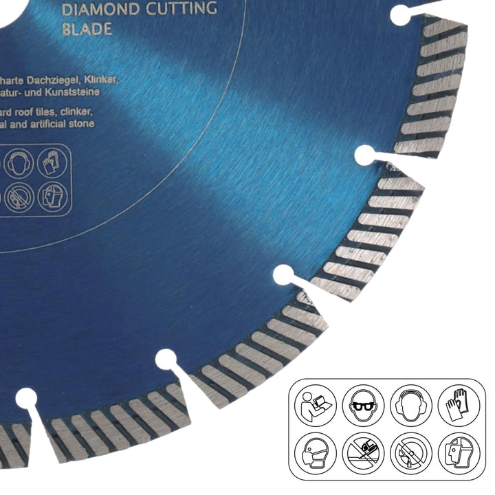 PRODIAMANT Fastcut Highspeed Diamant-Trennscheibe 230 mm x 22,23 mm für sehr harte Baustoffe wie Kal
