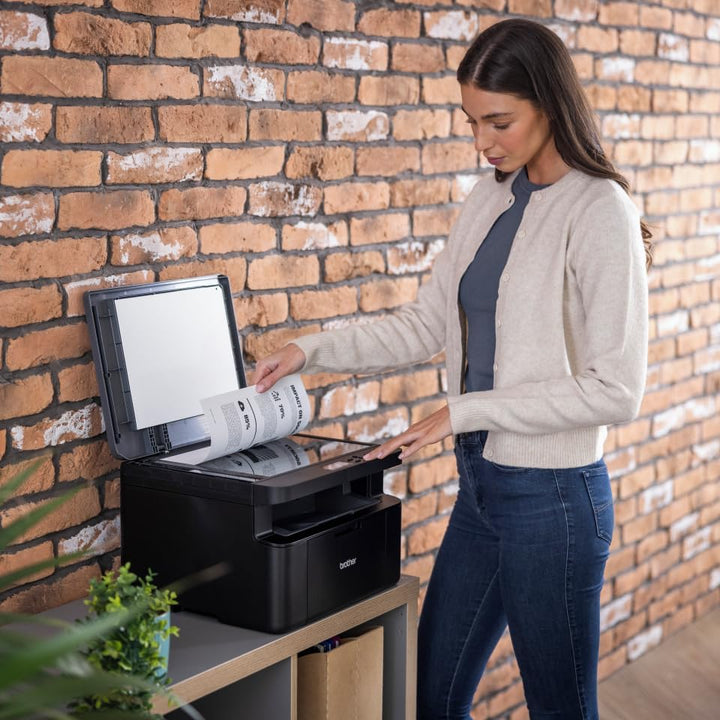 Brother DCP-L1642W Multifunktions-Laserdrucker, 3-in-1, Monochrom, A4, kompakt und einfach zu bedien