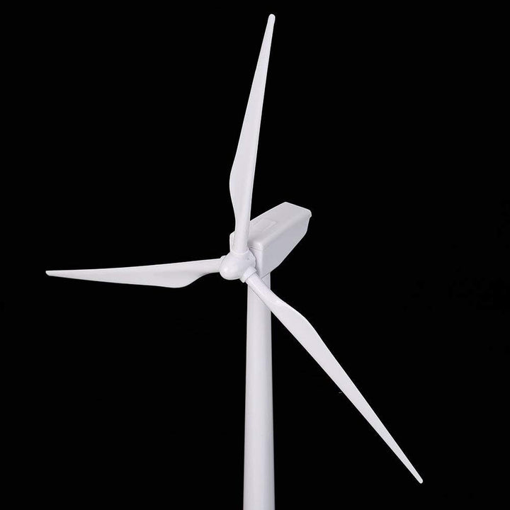 HUAWELL Windrad für den Schreibtisch, solarbetrieben, ABS-Kunststoff, Weiss, für Bildung oder Spass
