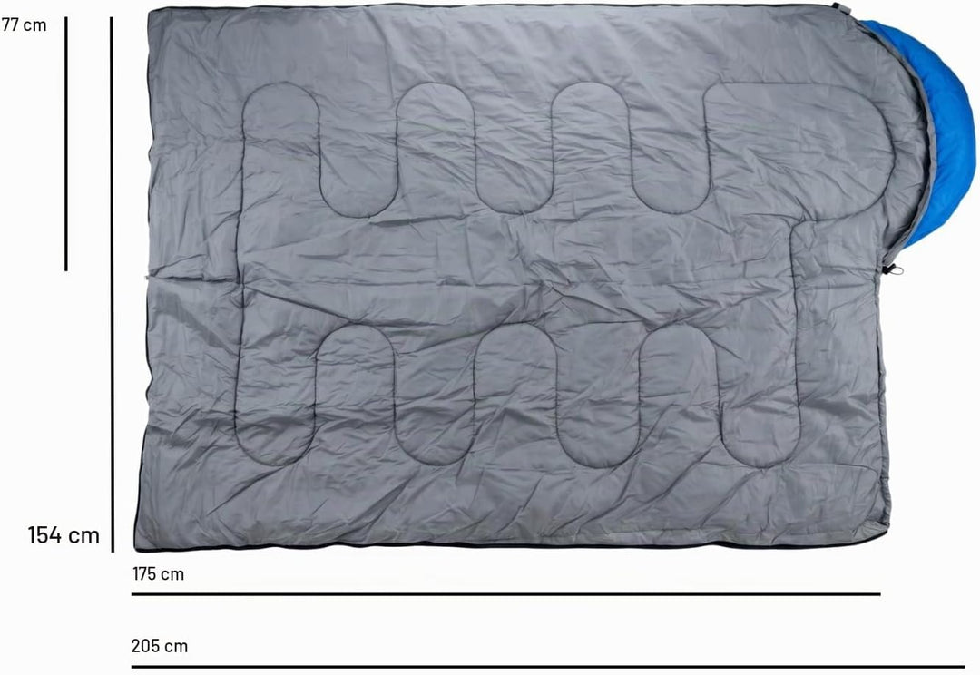 Deckenschlafsack Erwachsene -5C bis 15C Camping 77 x 202,5 cm – Schlafsack Camping als Decke nutzbar
