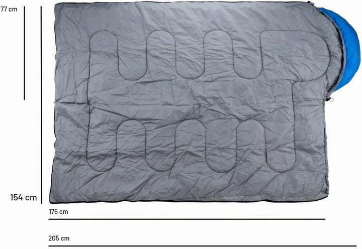 Deckenschlafsack Erwachsene -5C bis 15C Camping 77 x 202,5 cm – Schlafsack Camping als Decke nutzbar