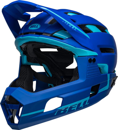 BELL Super Air R Spherical MTB Fahrrad Helm matt blau 2022, M