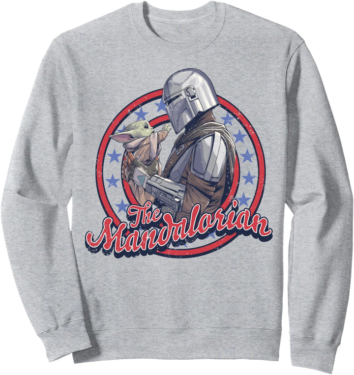 Star Wars: The Mandalorian Fourth Of July Mando & Grogu Sweatshirt