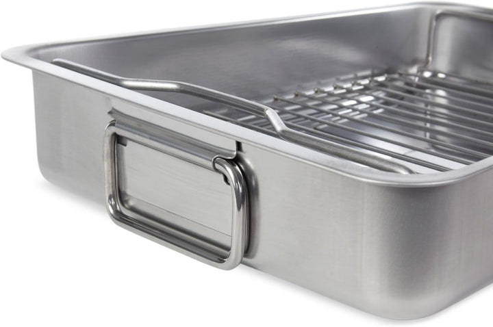 IKEA KONCIS Bräter mit Grillrost, Edelstahl - 40x32 cm