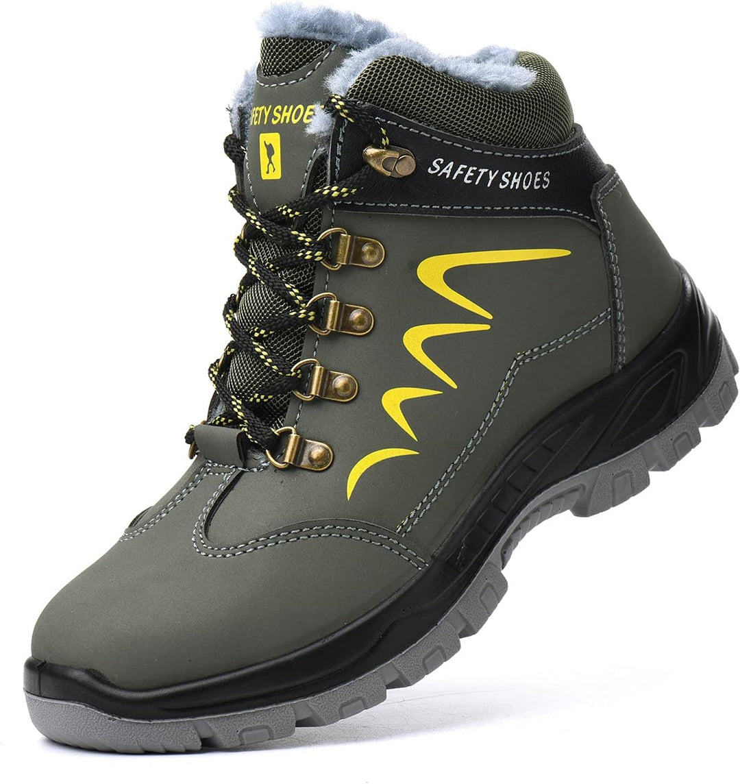 Blueskyli Sicherheitsschuhe Herren Damen Arbeitsschuhe S3 Leicht Wasserdicht Hoch Sicherheitsstiefel