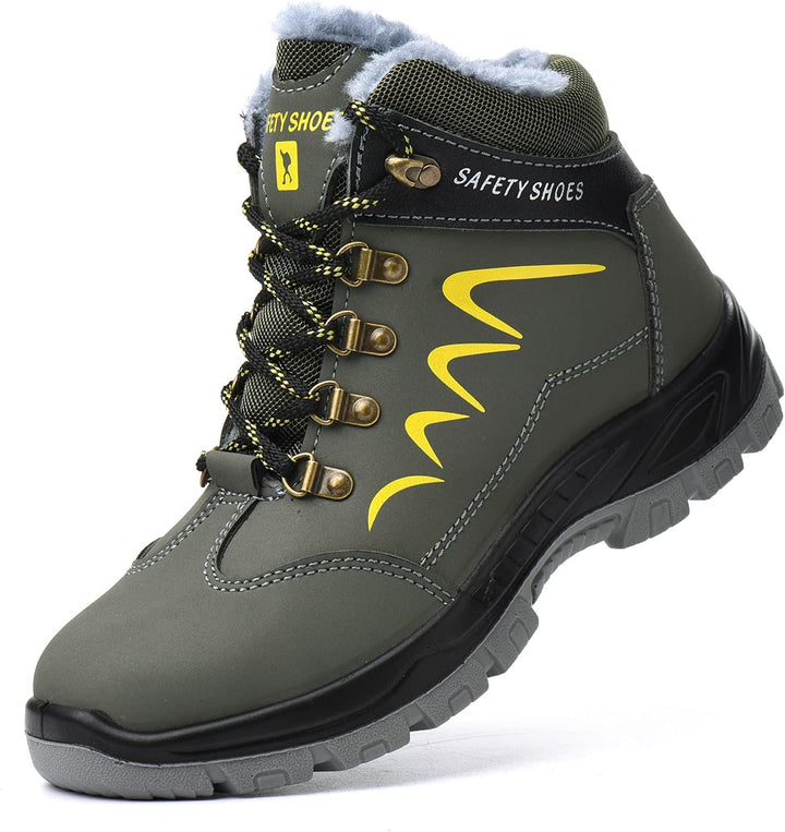 Blueskyli Sicherheitsschuhe Herren Damen Arbeitsschuhe S3 Leicht Wasserdicht Hoch Sicherheitsstiefel