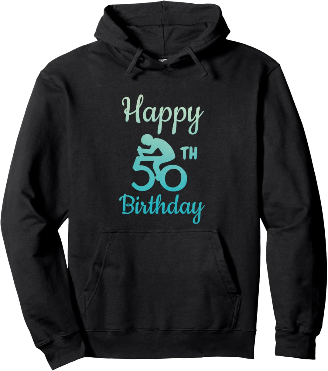 50. Geburtstag Fünfzigster Radfahrer Geschenk Radsport Pullover Hoodie