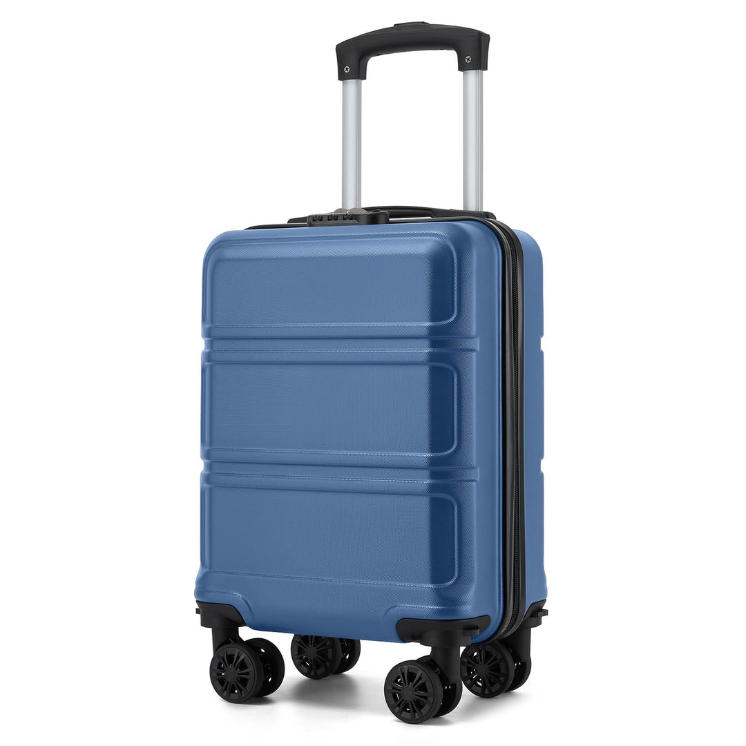 KONO Koffer Trolley Reisekoffer aus ABS+PC – Leichter Hartschalenkoffer mit 4 Zwillingsrollen und TS