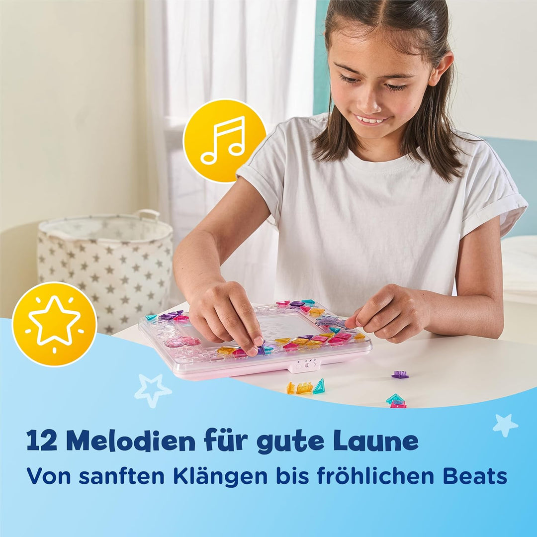 Vtech Mosaic Magic Lights Bilderrahmen – Personalisierbarer Fotorahmen mit wiederverwendbaren Mosaik