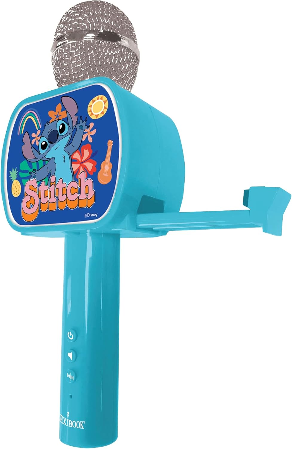 Lexibook, Disney Stitch, Bluetooth®-Mikrofon mit Stimmveränderungsfunktion, integrierter Lautspreche