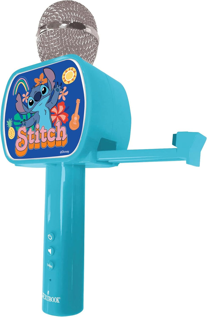 Lexibook, Disney Stitch, Bluetooth®-Mikrofon mit Stimmveränderungsfunktion, integrierter Lautspreche