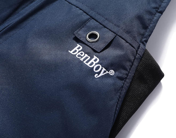 BenBoy Kinder Skihose Schneehose Wasserdicht Softshellhose Gefüttert Warm Hosenträgerhose Latzhose W
