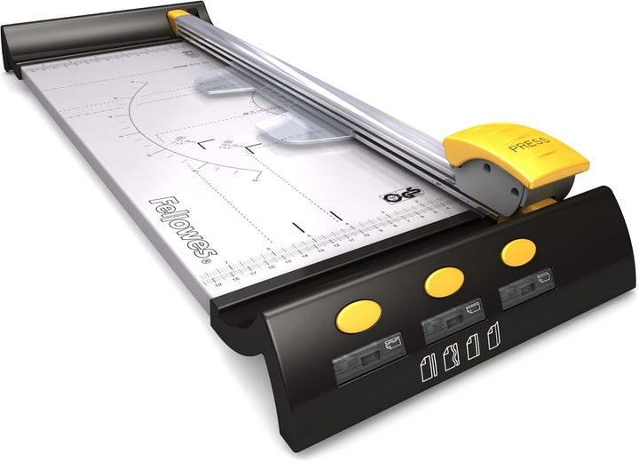 Fellowes Heimbüro Rollenschneidemaschine Proton A3 schwarz/metallic 10 Blätter 420mm grau, 10 Blätte