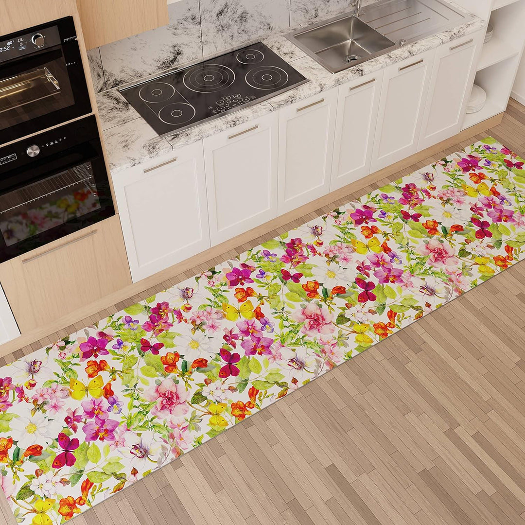 PETTI Artigiani Italiani Teppich für Küche 52x140 cm Farfalle, 52x140 cm Farfalle