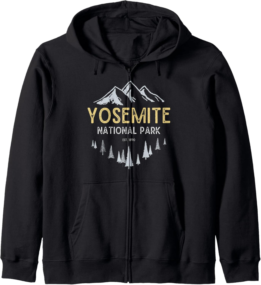 Yosemite National Park Vintage National Park Retro Est 1890 Kapuzenjacke