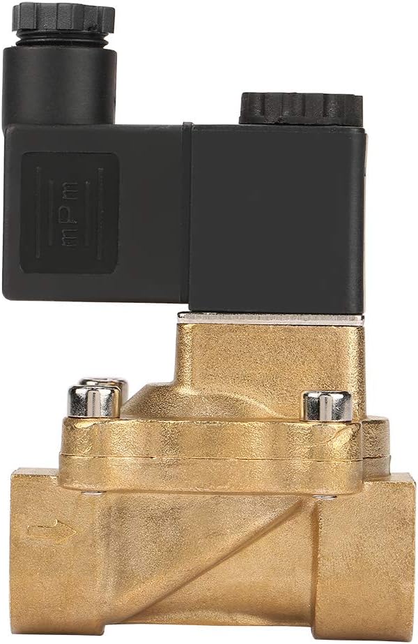 G 1/2" Magnetventil Stromlos geschlossen, Magnetventil DC 24 V Zwei Port Vorgesteuerte Luft Öl Wasse