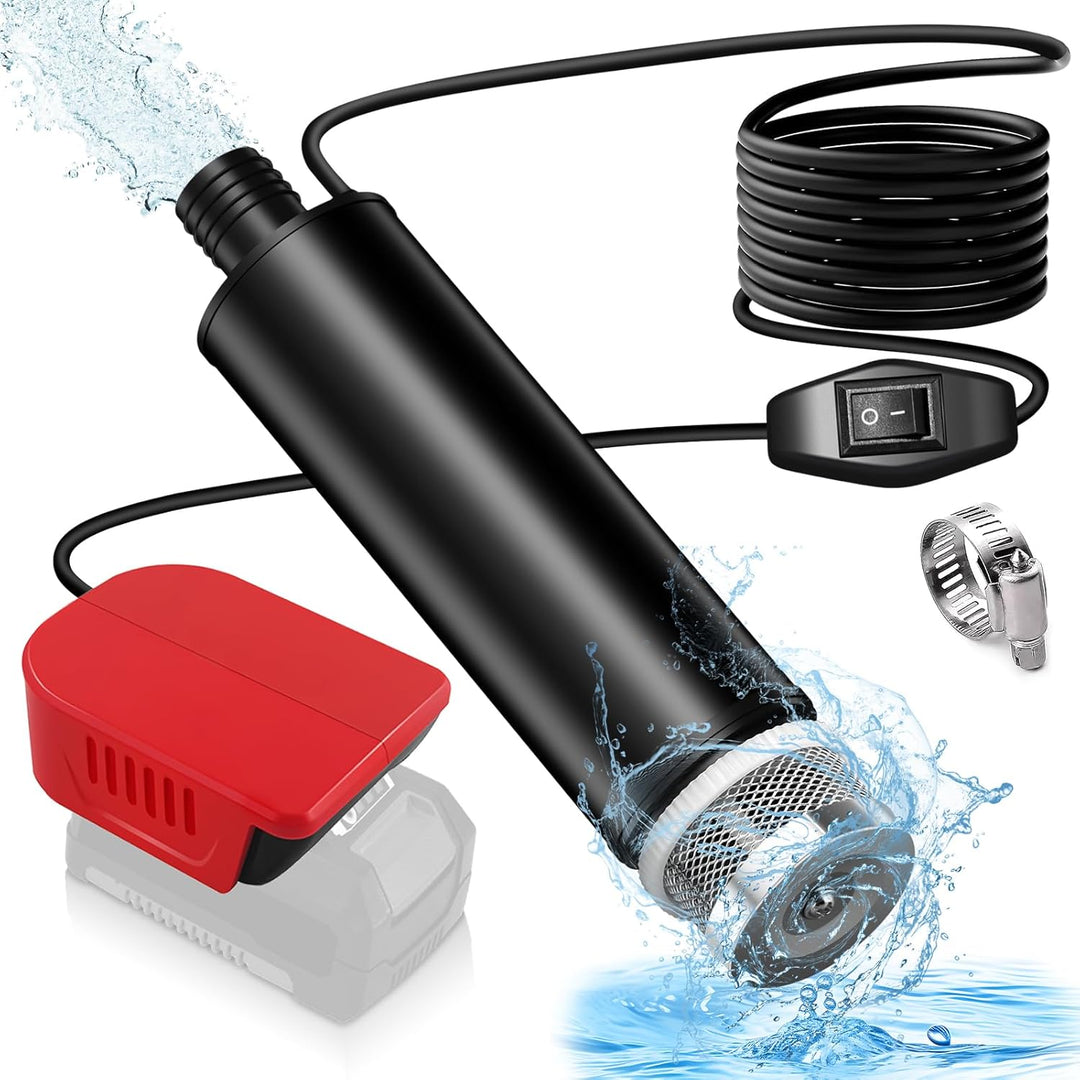 Tauchpumpe für Einhell Akku 18V Schmutzwasserpumpe Wasserpumpe Flachwasserpumpe Saugpumpe Absaugpump
