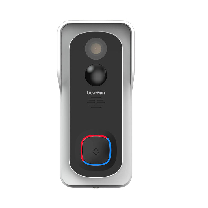 Beafon, Smart Home, Visitor 2V, Outdoor Videotürklingel mit Glocke und Winkel, Türklingel kabellos,
