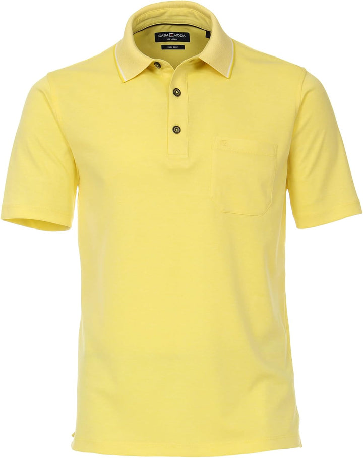 CASAMODA Polo-Shirt Uni S Blau (102), S Blau (102)
