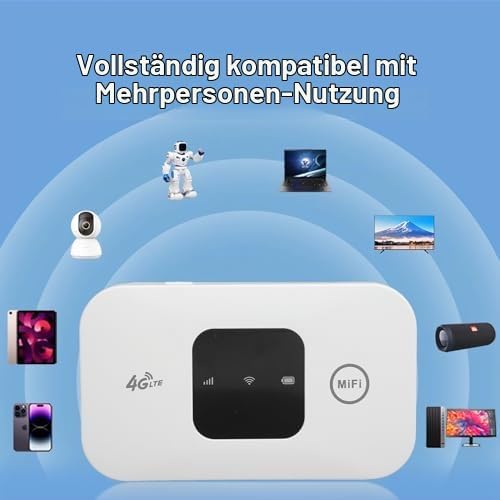 Mobile WiFi Hotspot, Wireless Portable Travel Outer Unterstützt 10 Benutzer gleichzeitig, Pocket WiF
