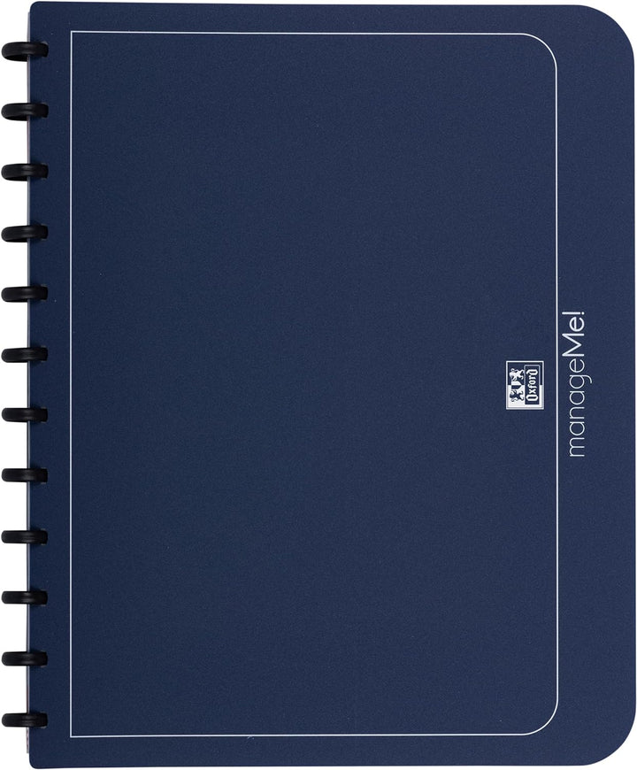 Oxford Ring-Mappe A4, manageMe, Sichtbuch mit 25 Hüllen, dunkelblau, 5er Pack dunkelblau 5er Pack Si