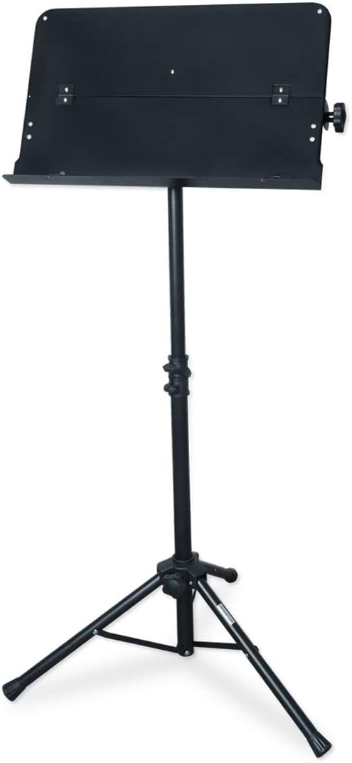 keepdrum MUS021 Notenpult Notenständer Pult Schwarz klappbar
