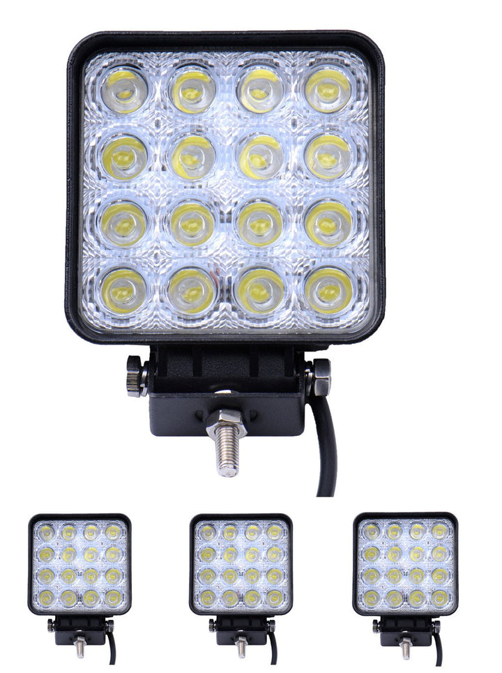 Greenmigo 4x 48W Led Scheinwerfer Offroad Lampe Flood Arbeitsscheinwerfer LED Arbeitslicht 12V 24V Z