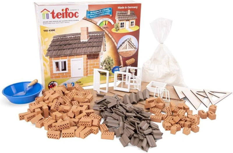 Teifoc TEI 4300 Steinbaukasten - Fachwerkhaus, Multicolor, ab 7 Jahren Single, Single