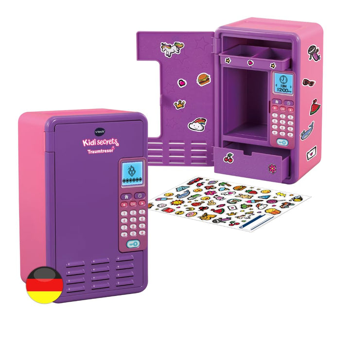 VTech Kidisecrets Traumtresor – Tresor mit Zahlencode zum Aufbewahren von Geheimnissen – Mit Spielen
