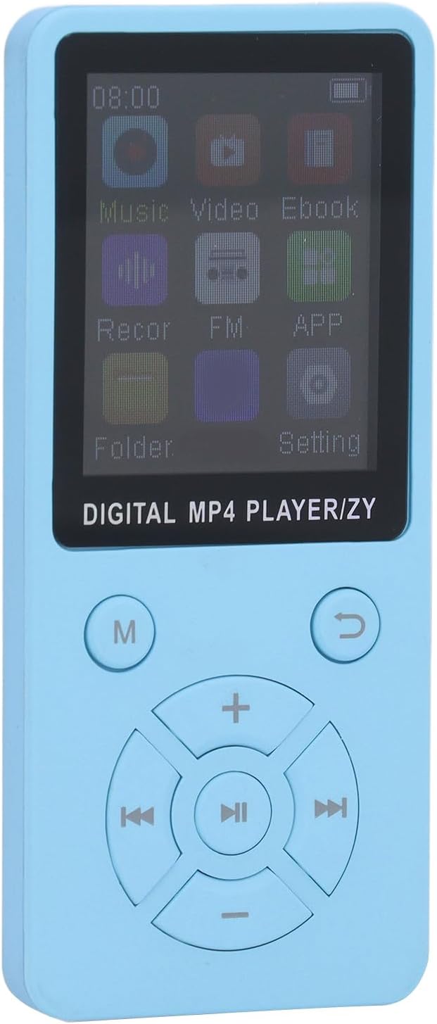 MP3 Player mit Bluetooth und Lautsprecher, 64GB HiFi Musikplayer, Unterstützt bis zu 128GB, FM Radio