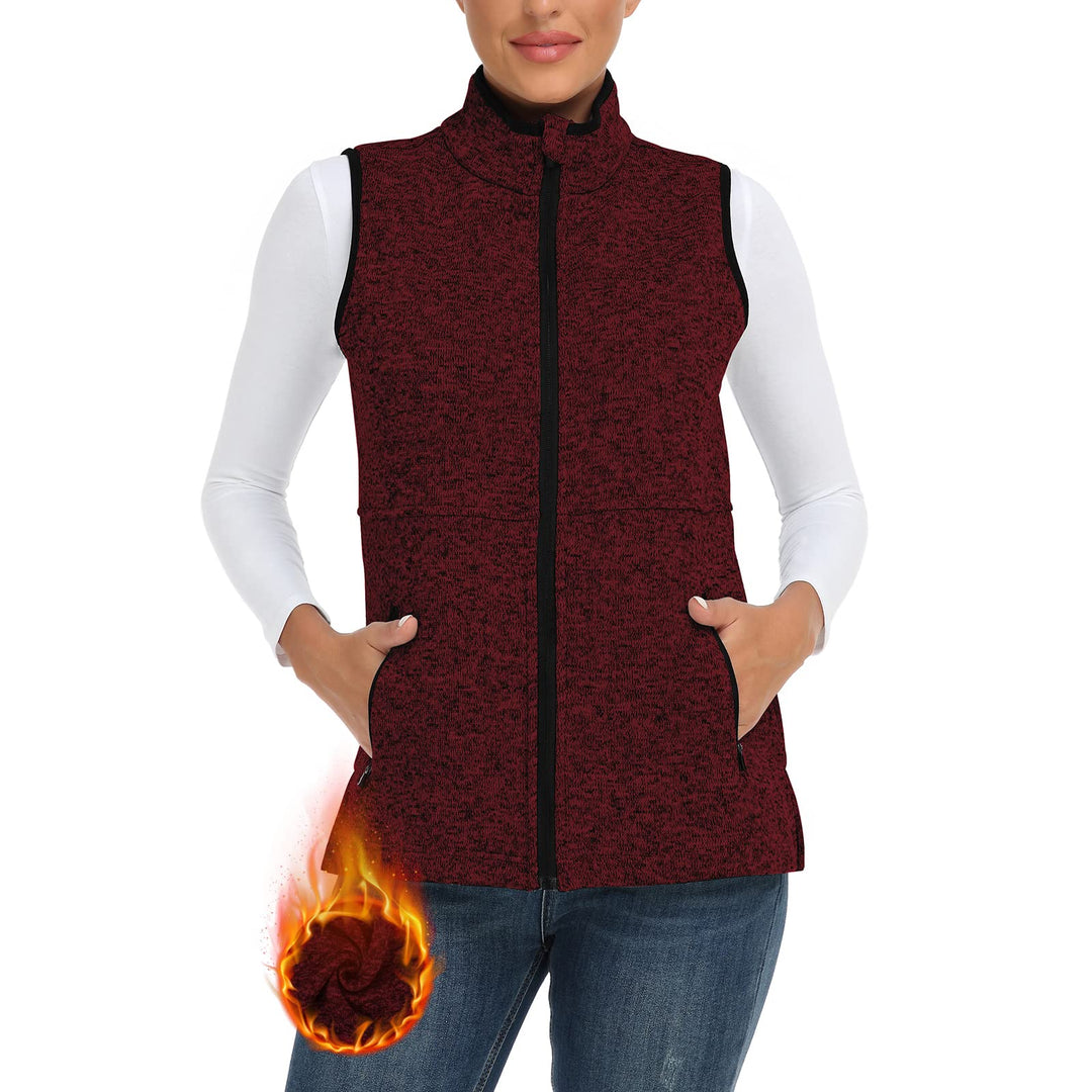 Soneven Damen Weste Fleece Outdoor Kurz Laufweste Fleeceweste Reitweste Softshell-Weste Ärmellose Ja