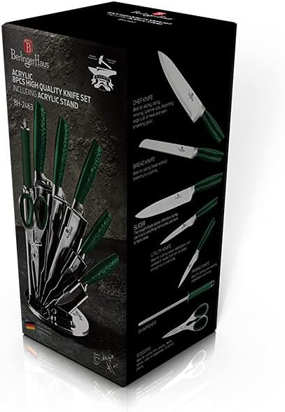 8-tlg Messerset Messer-Set BERLINGER HAUS EMERALD BH-2463