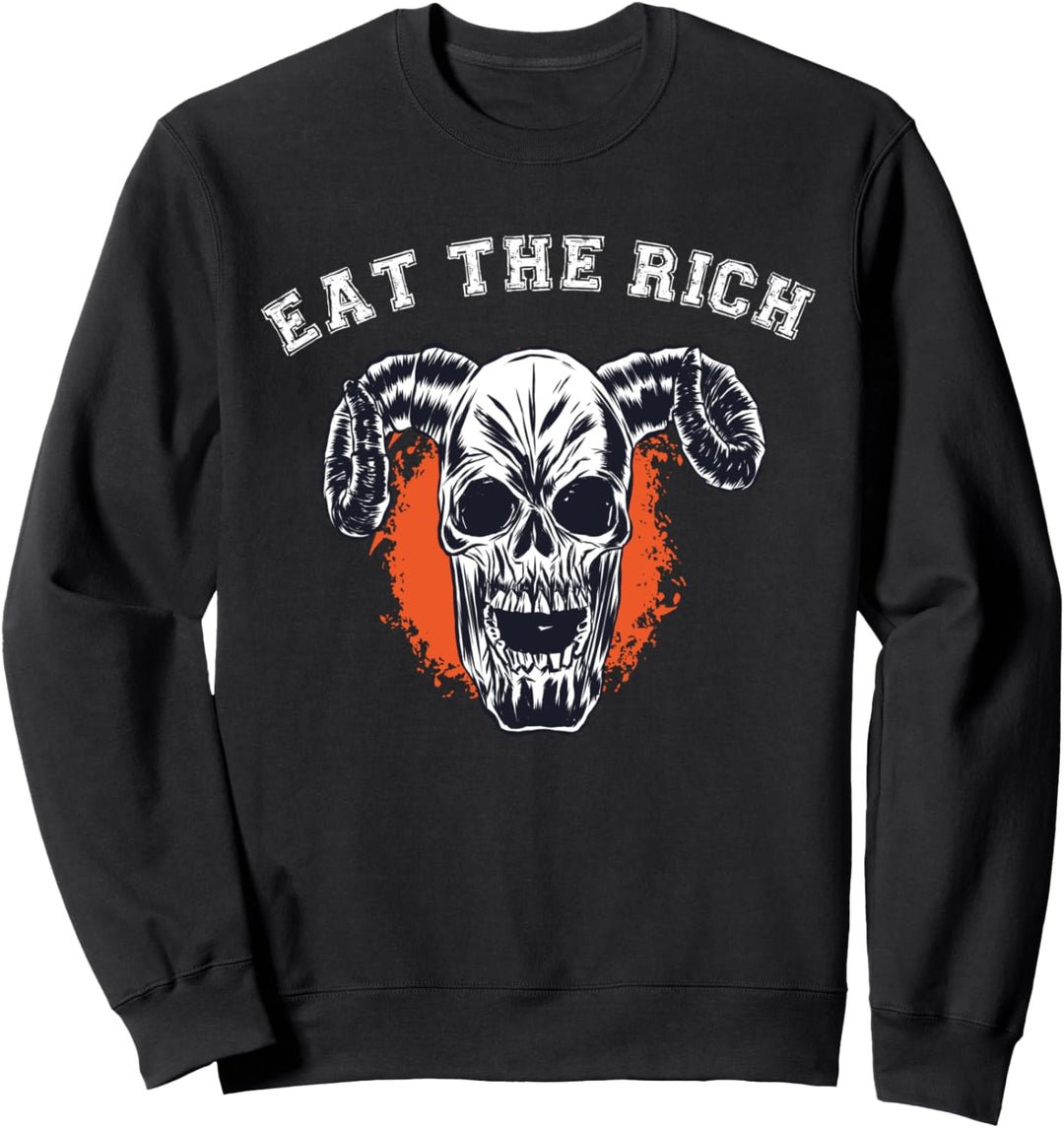 Eat Rich Food Classic Skull Satan Sweatshirt