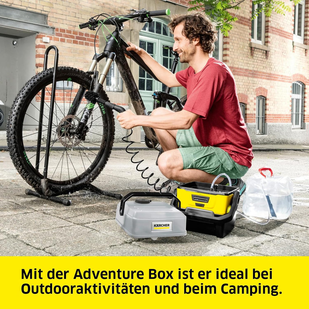 Kärcher Mobile Outdoor Cleaner OC 3 Adventure Box (Wassertankvolumen: 4 l, Lithium-Ionen-Akku, abneh