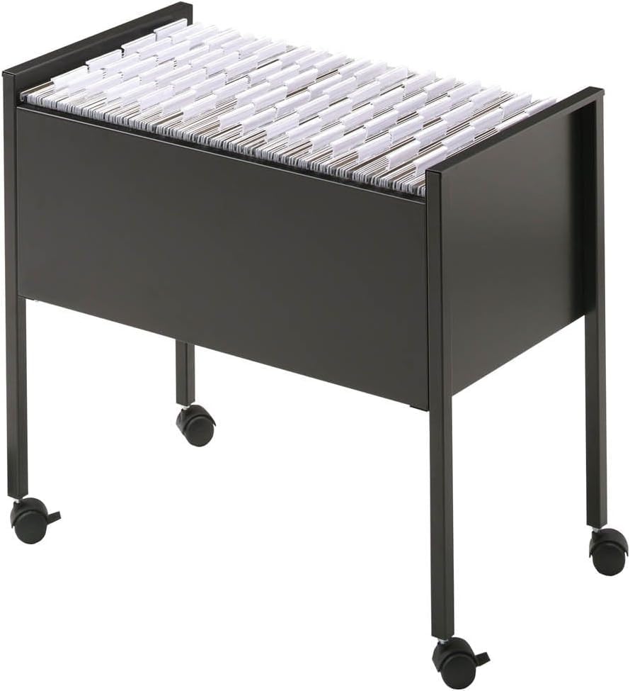 Durable Eco Hängemappenwagen 80 A4, schwarz, 309501 Offen schwarz, Offen schwarz