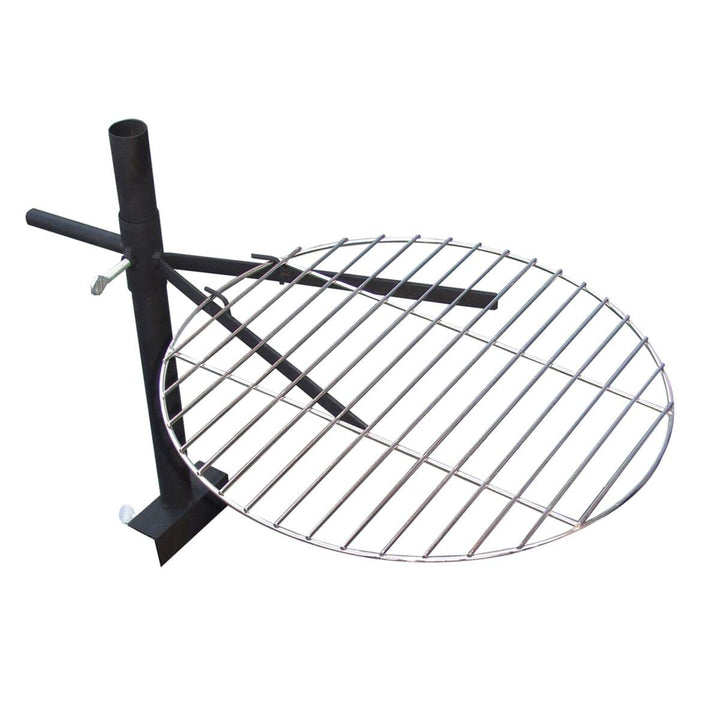 LINDER Grillrost für Feuerschale Ø40cm verchromter Rost höhenverstellbare Halterung