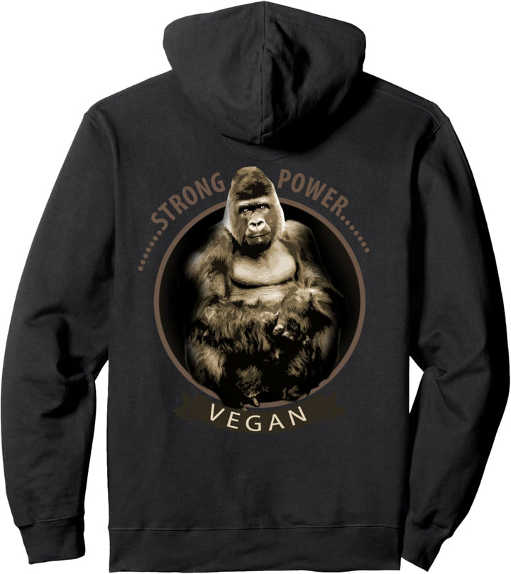 Vegan Gorilla Rohvegan Rohkost Pullover Hoodie